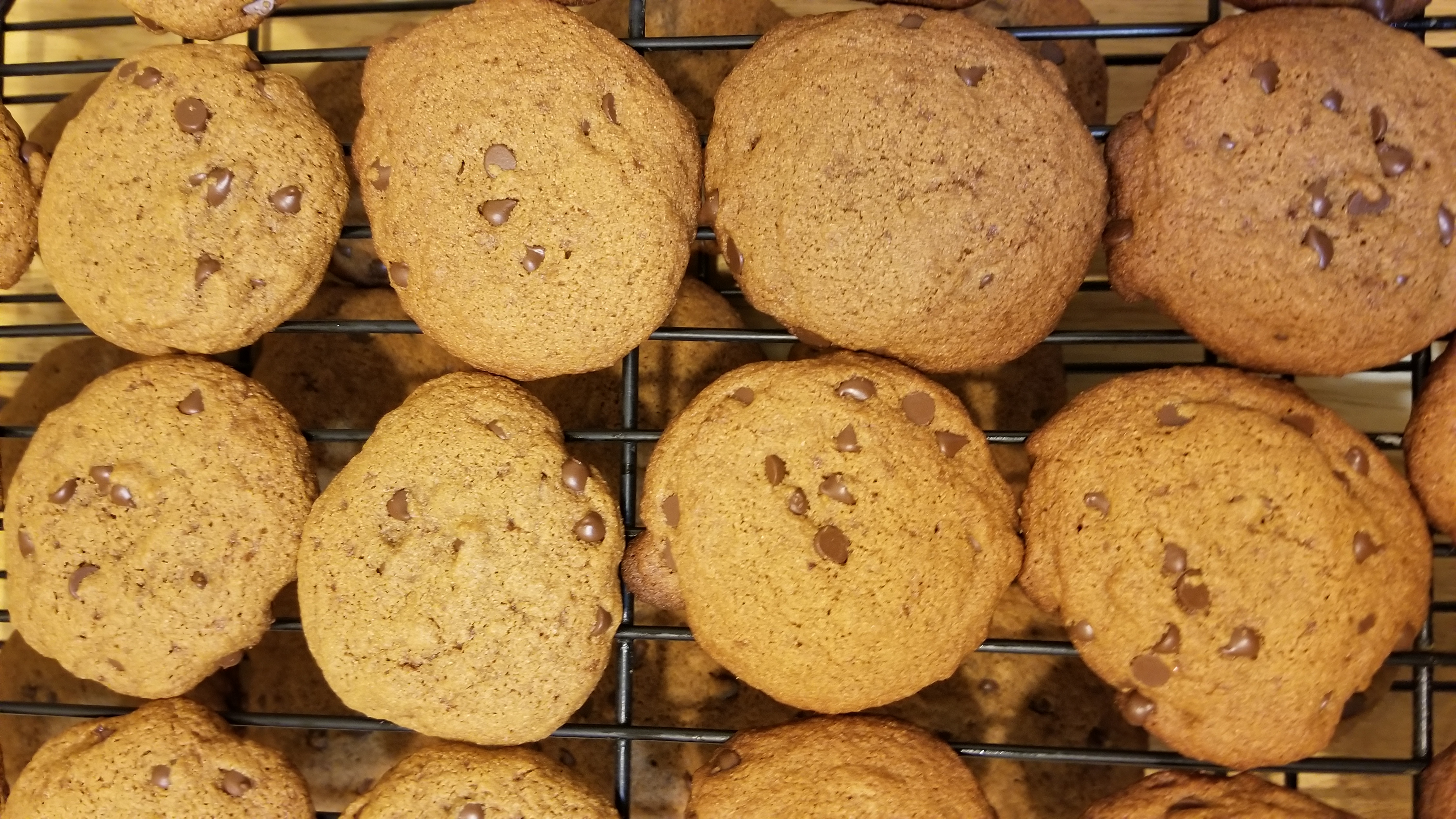 Perfect soft and chewy paleo chocolate chip cookies